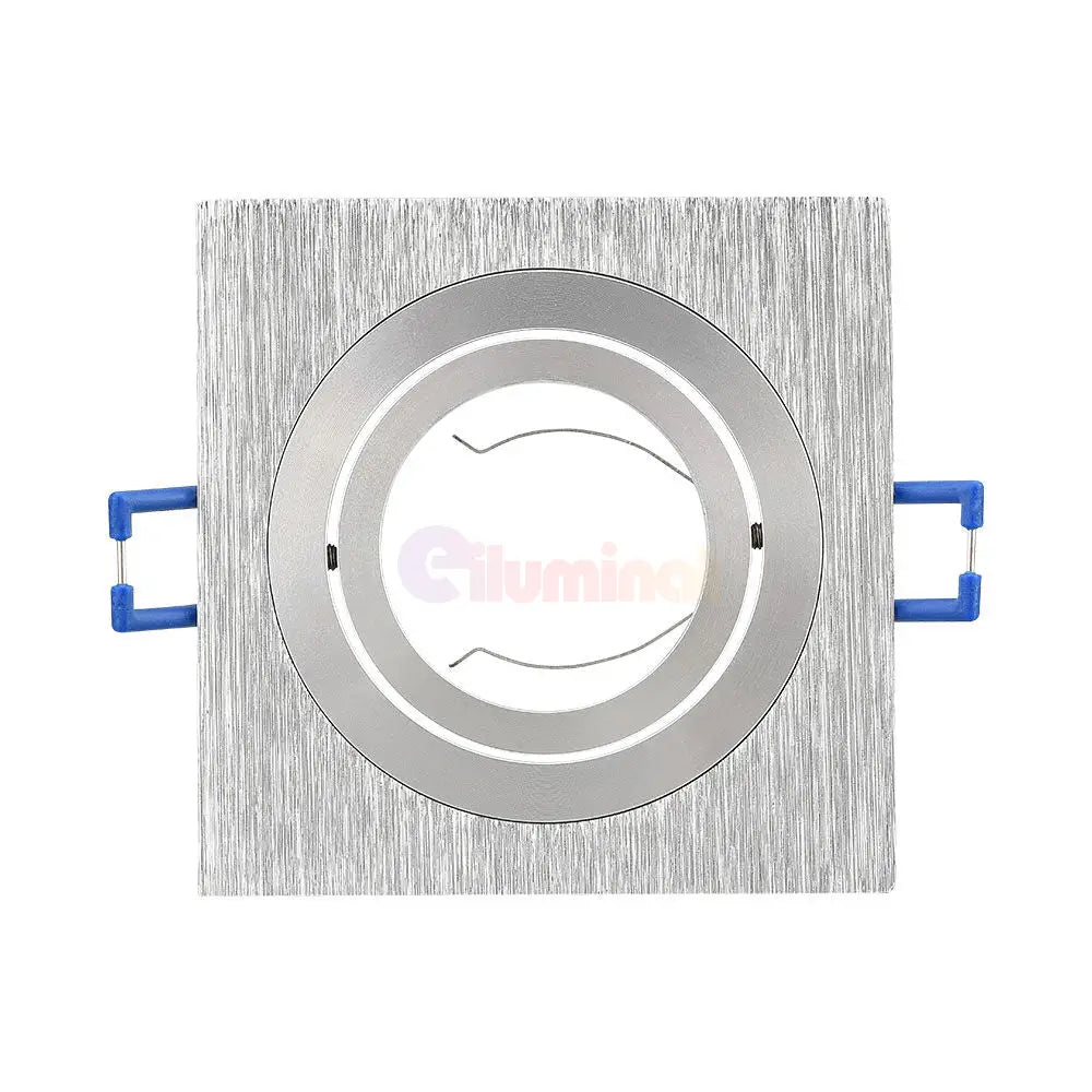 Spot Incastrat Patrat Fascicul Reglabil Argintiu Dulie MR16 L92xH25mm led ceiling light