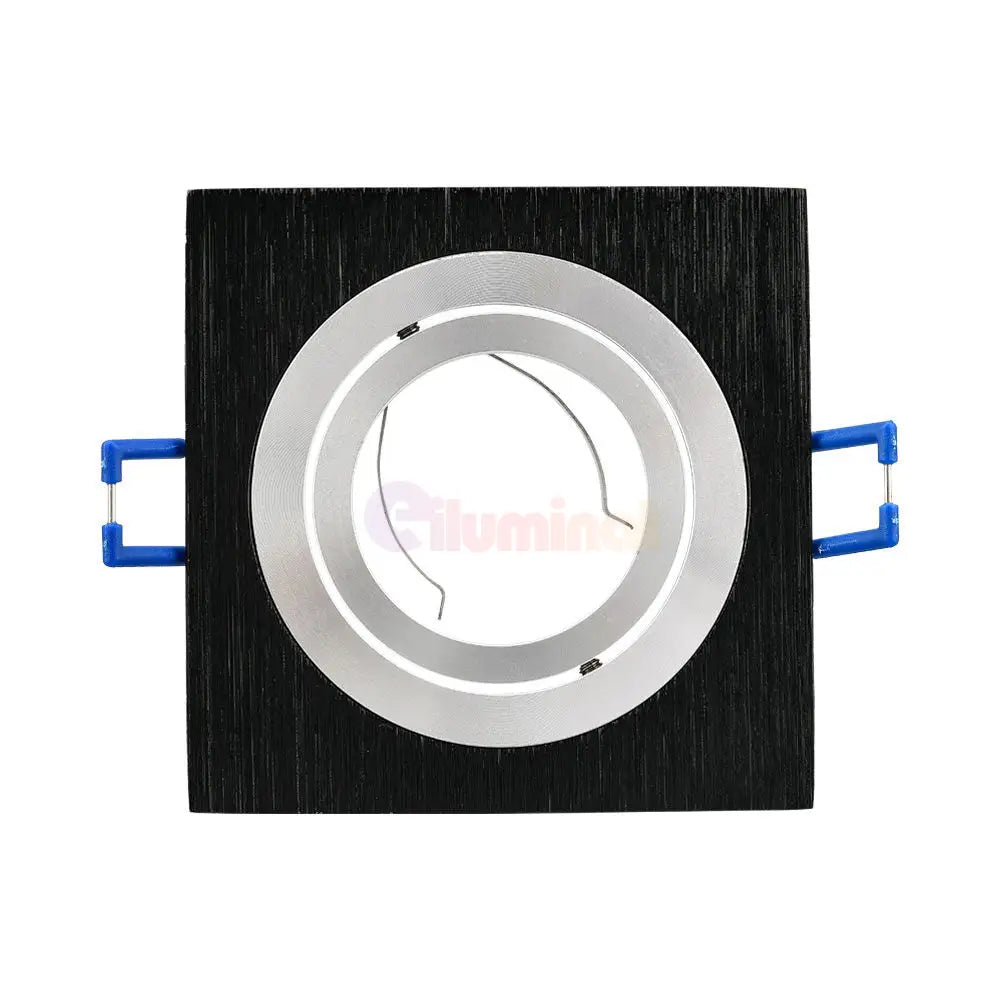 Spot Incastrat Patrat Fascicul Reglabil Negru & Argintiu Dulie MR16 L92xH25mm led ceiling light