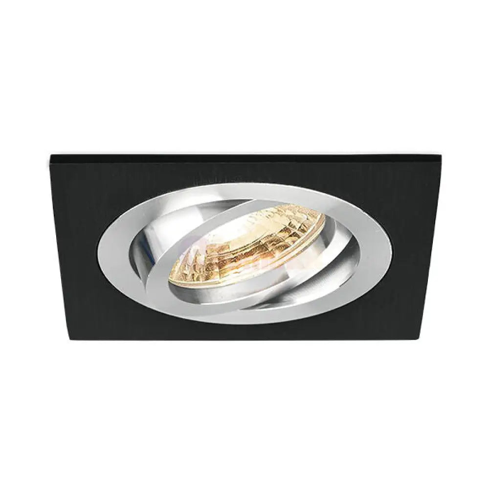 Spot Incastrat Patrat Fascicul Reglabil Negru & Argintiu Dulie MR16 L92xH25mm led ceiling light