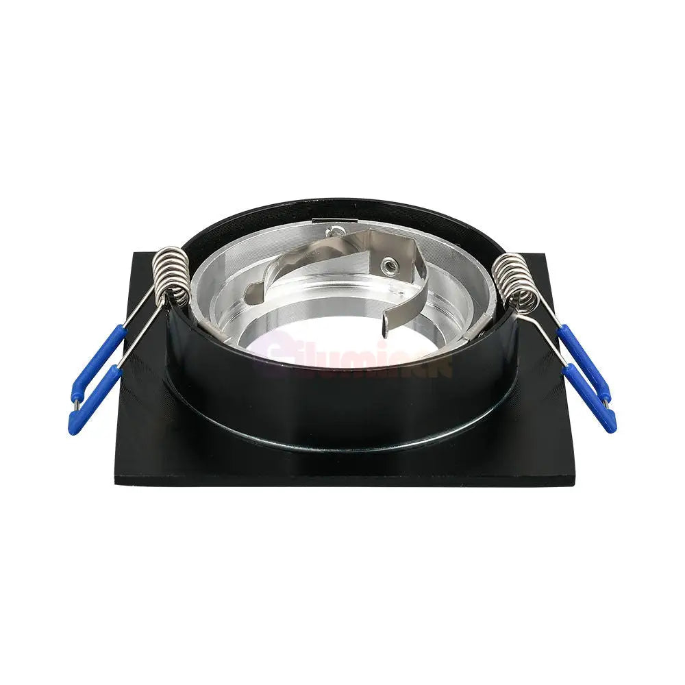 Spot Incastrat Patrat Fascicul Reglabil Negru & Argintiu Dulie MR16 L92xH25mm led ceiling light