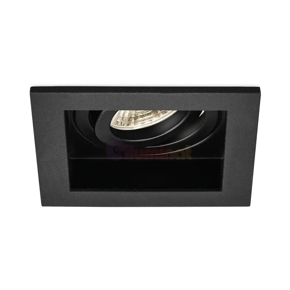 Spot Incastrat Patrat Fascicul Reglabil Negru Dulie GU10 L100xH30mm led ceiling light