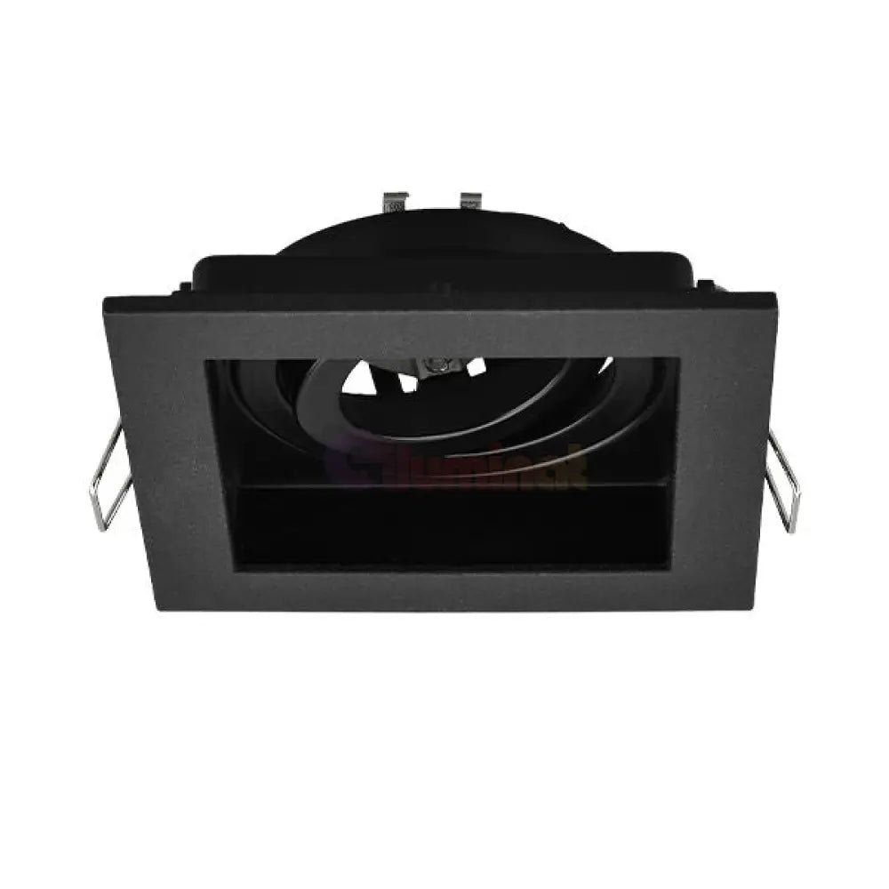 Spot Incastrat Patrat Fascicul Reglabil Negru Dulie GU10 L100xH30mm led ceiling light