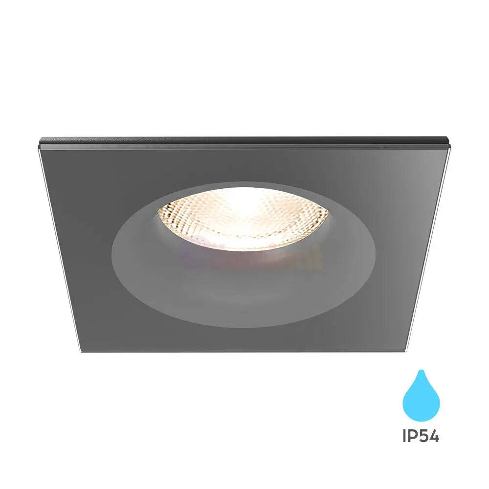 Spot Incastrat Patrat IP54 Negru Dulie MR16 L84xH38mm led ceiling light