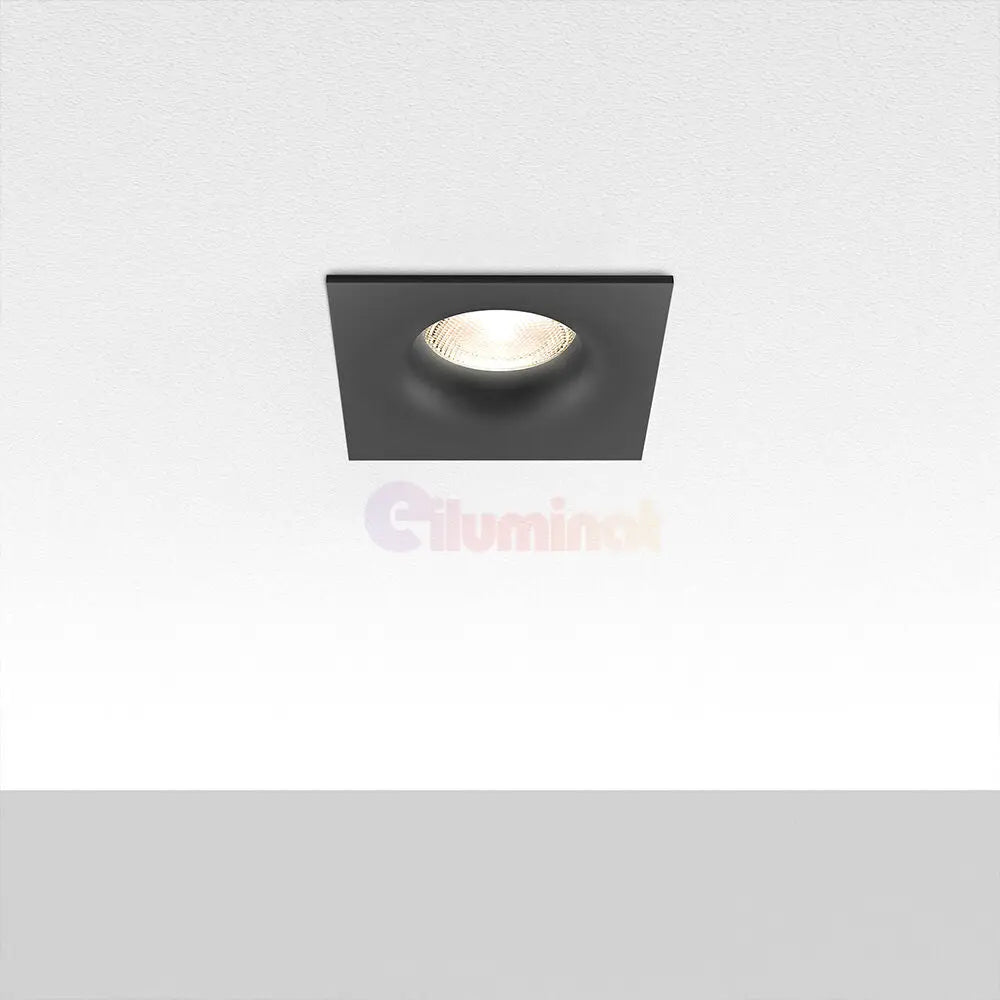 Spot Incastrat Patrat Negru Dulie MR16 L84xH37mm led ceiling light