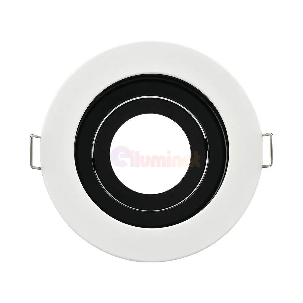 Spot Incastrat Rotund Fascicul Reglabil Alb & Negru Dulie GU10 Ø100x30mm led ceiling light