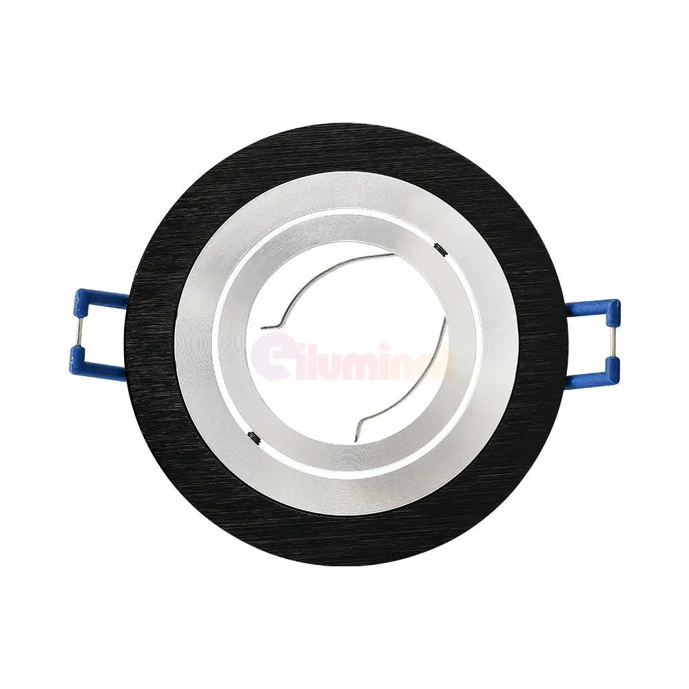 Spot Incastrat Rotund Fascicul Reglabil Negru & Argintiu Dulie MR16 Ø94x25mm led ceiling light