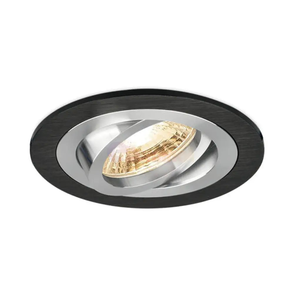 Spot Incastrat Rotund Fascicul Reglabil Negru & Argintiu Dulie MR16 Ø94x25mm led ceiling light