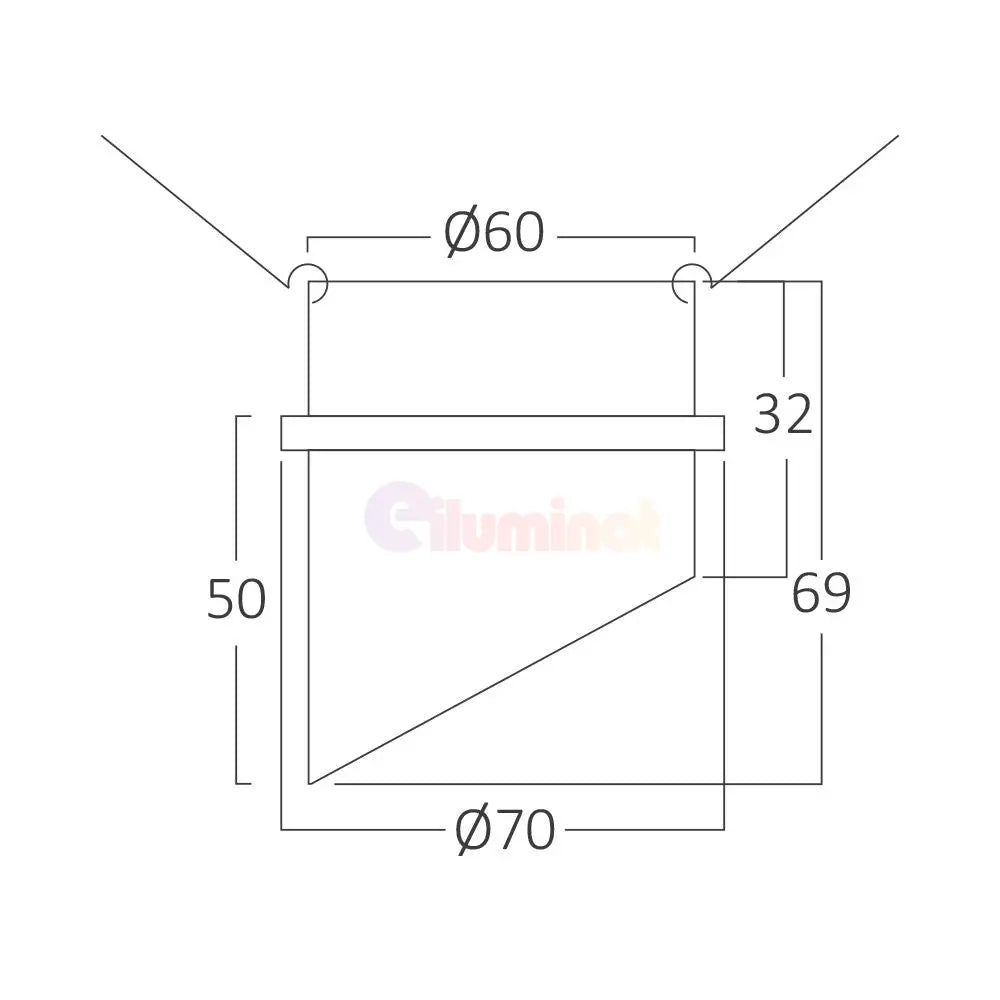 Spot Incastrat Rotund Negru & Auriu Dulie GU10 Ø70x69mm led ceiling light