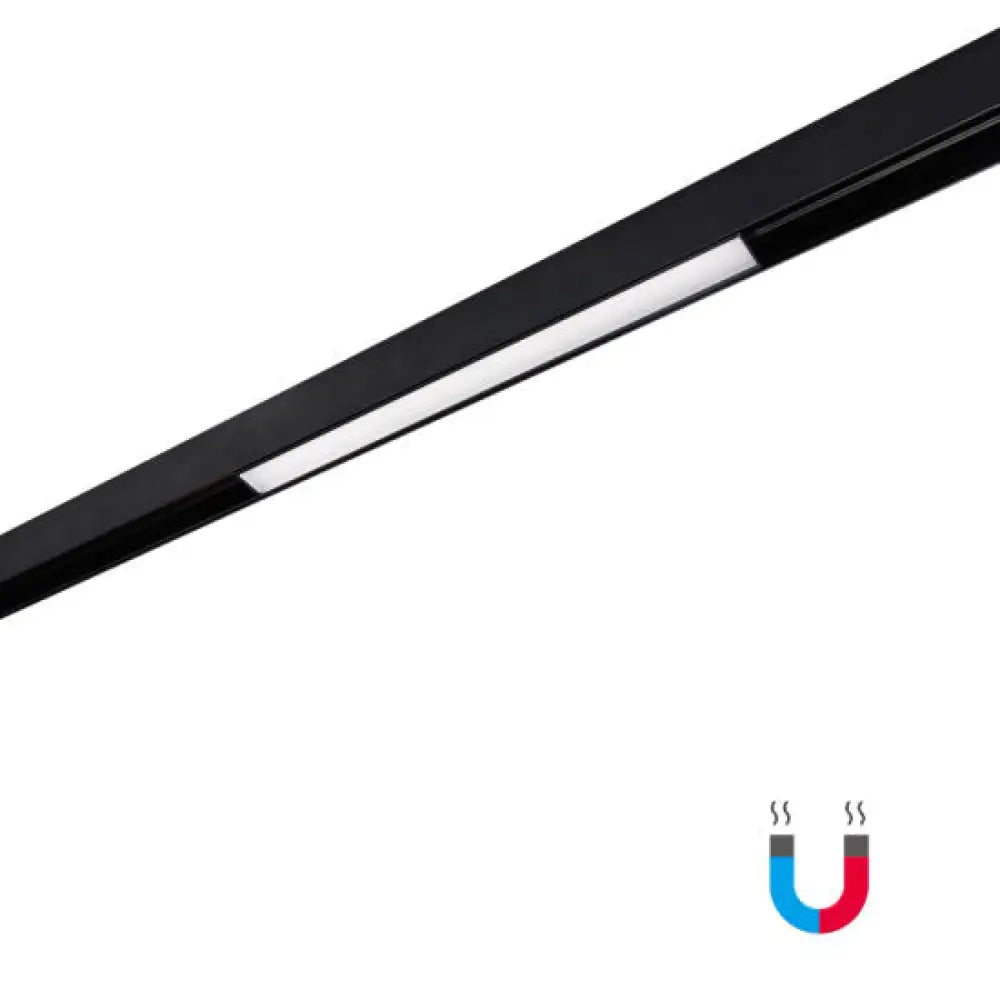 Spot Led 10W 30Cm Magnetic Smart Cct Negru Liniar Mat Telecomanda Track Light