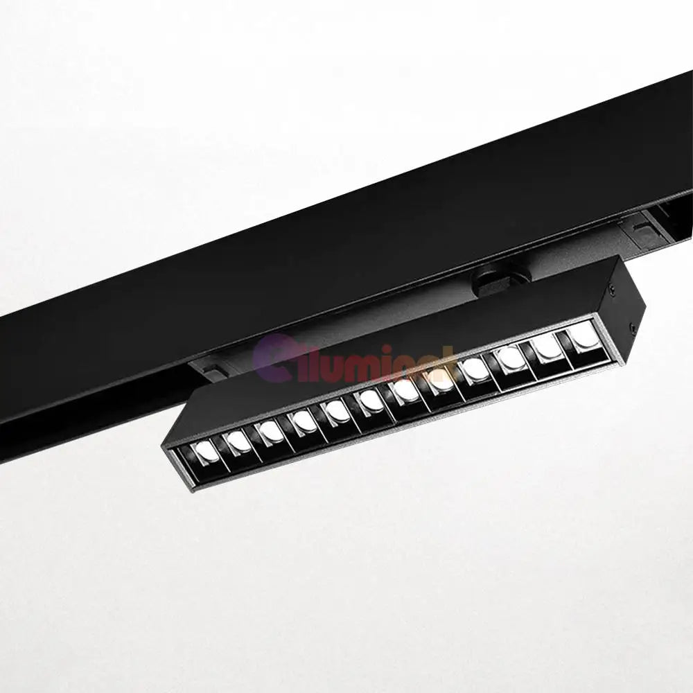 Spot Led 12W Magnetic Pliabil Smart Cct Negru Telecomanda Track Light