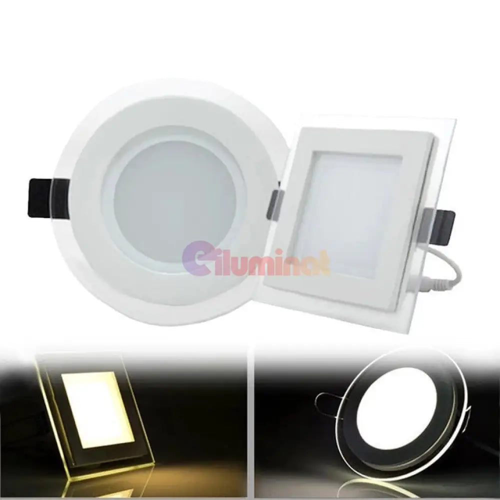 Spot Led 15W Rotund Mat Rama Sticla / ⌀200Mm Incastrabil Led Spot Light