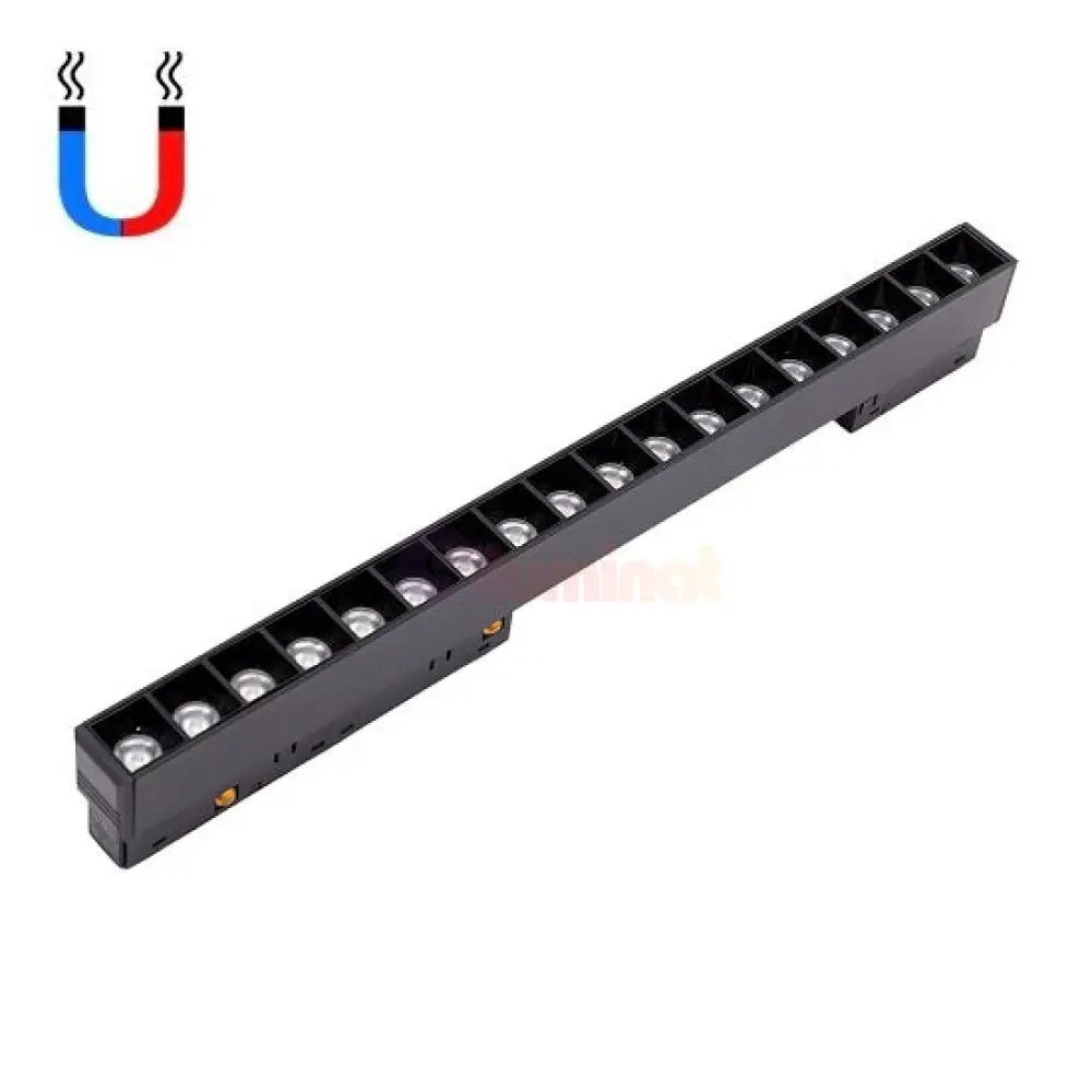 Spot Led 18W Magnetic Negru Liniar Track Light