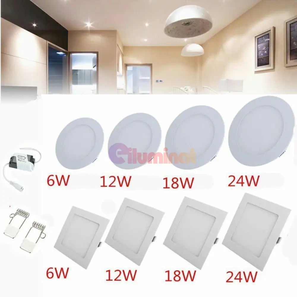 Spot Led 3W Slim Rotund Alb / ⌀83Mm Incastrabil Led Spot Light