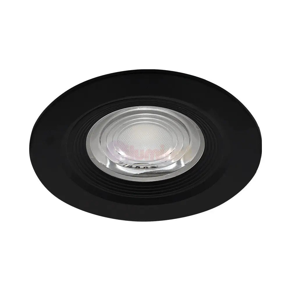 Spot Led 7W Incastrabil Cct Cu 3 Lumini Rotund Negru Pentru Exterior Ip54 Led Spot Light