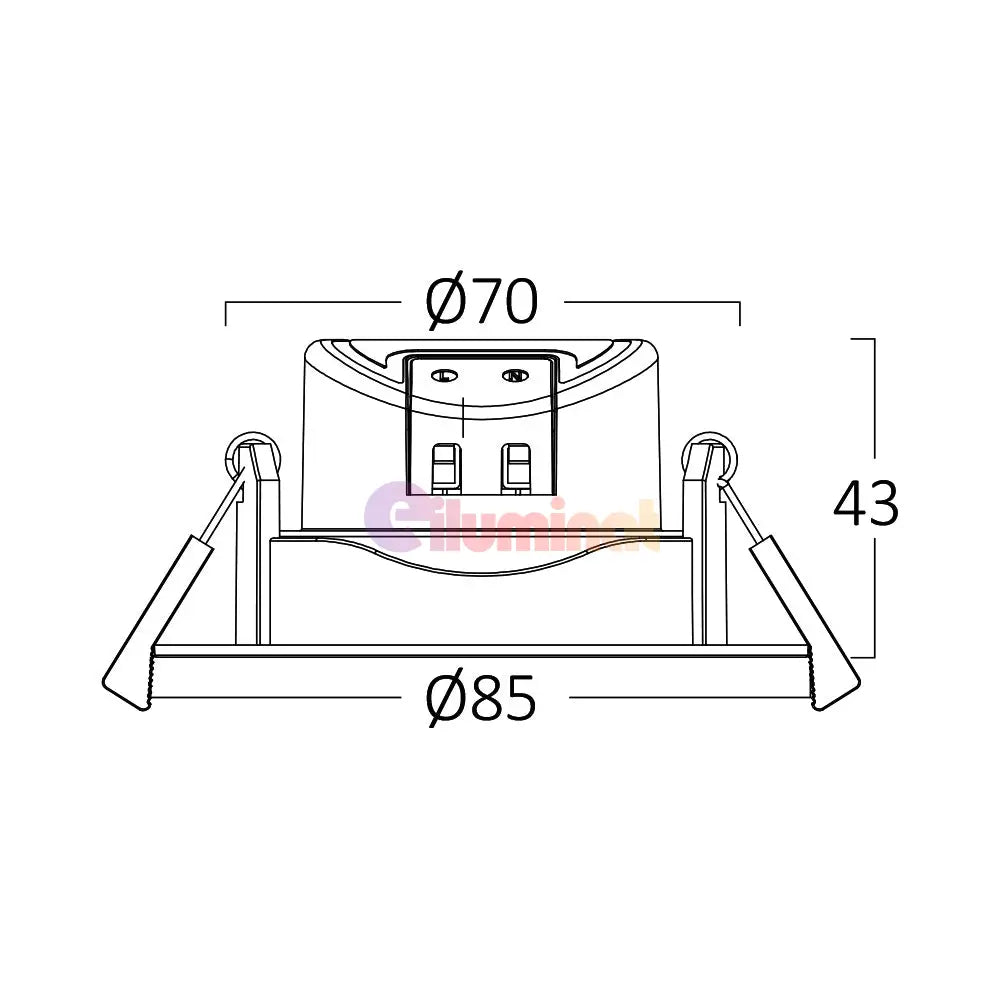Spot Led 7W Incastrabil Orientabil Cct Cu 3 Lumini Dimabil Led Spot Light