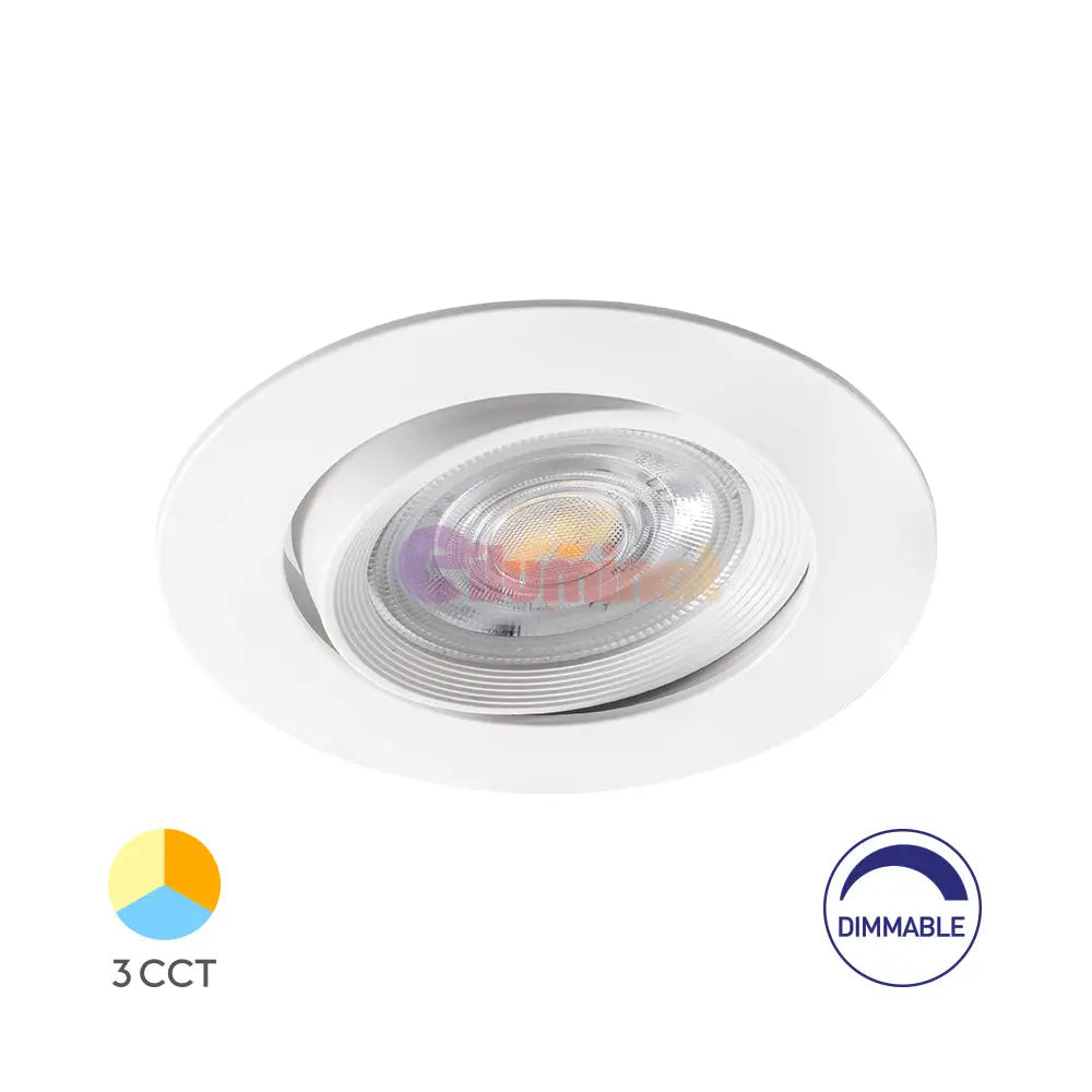 Spot LED 7W Incastrabil Orientabil CCT cu 3 Lumini Echivalent 60W SPOT LED INCASTRABIL / 7W / CCT led spot light