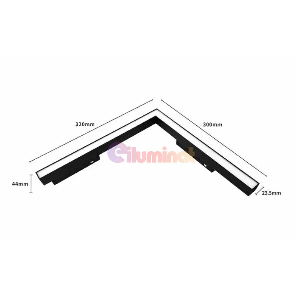 Spot LED 90 Grade 24W 62cm Magnetic CCT Negru Mat MAGNETIC CCT / SPOT MAGNETIC CCT / 24W TRACK LIGHT
