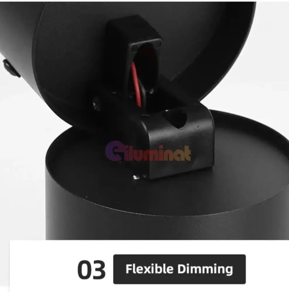 Spot LED Cilindric Aplicat Orientabil Negru 10W Lumina Neutra SPOT LED APLICAT / 10W / NEAGRA led ceiling light