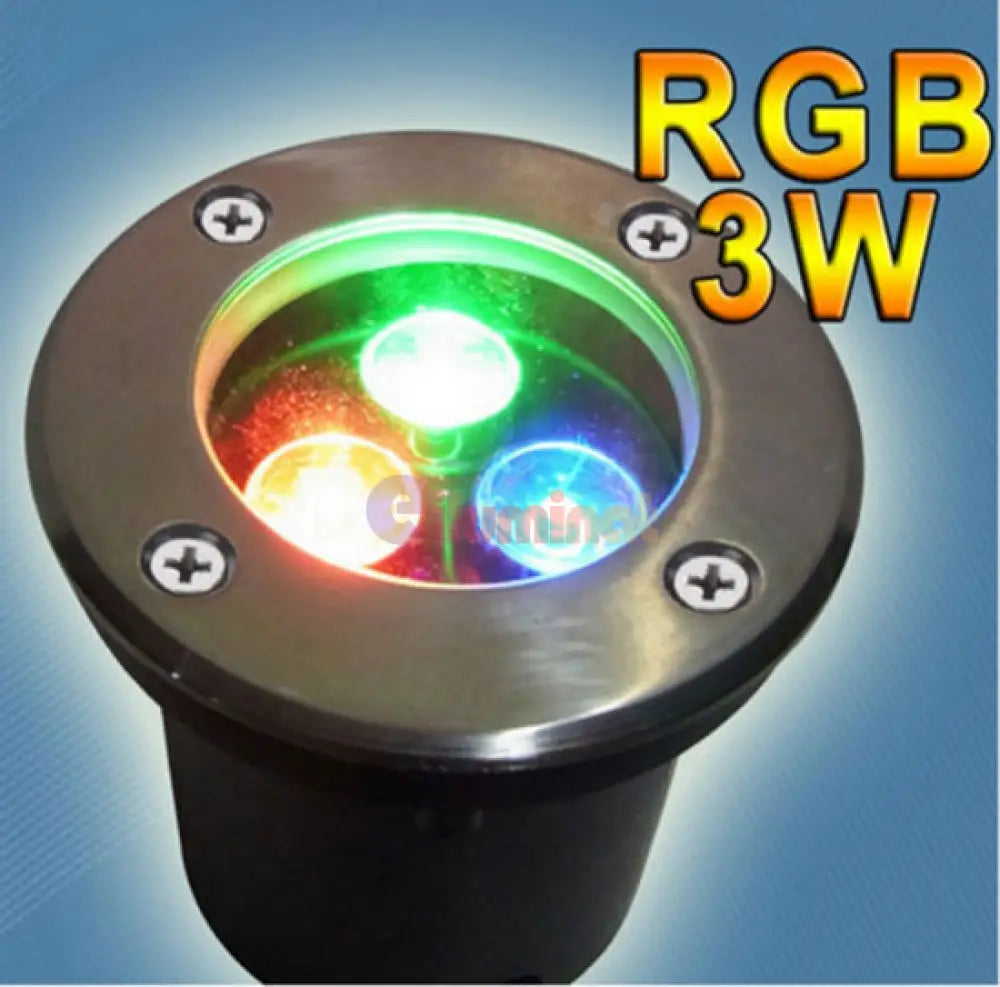 Spot Led Exterior 3W Rgb Pardoseala Incastrabil 12V Exterior Lamp