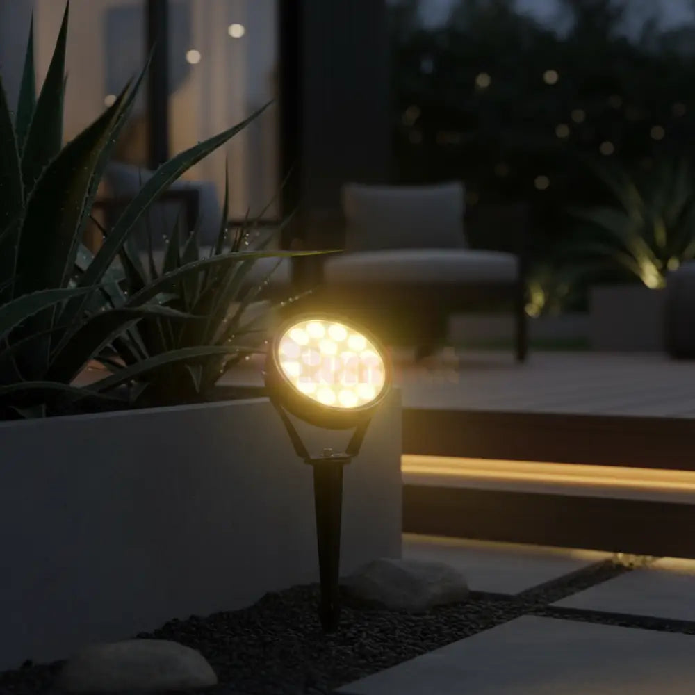 Spot LED Gradina Lollipop 15W Lumina Calda Negru EXTERIOR LAMP