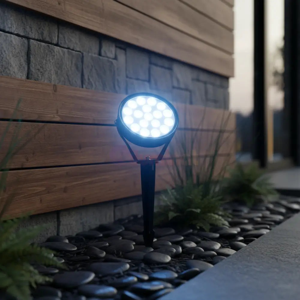 Spot LED Gradina Lollipop 15W Lumina Rece Negru EXTERIOR LAMP