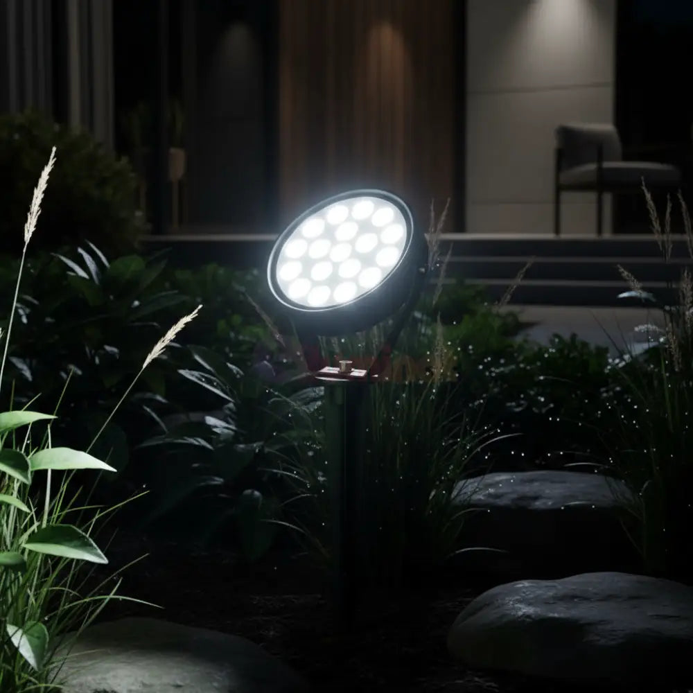 Spot LED Gradina Lollipop 15W Lumina Rece Negru EXTERIOR LAMP