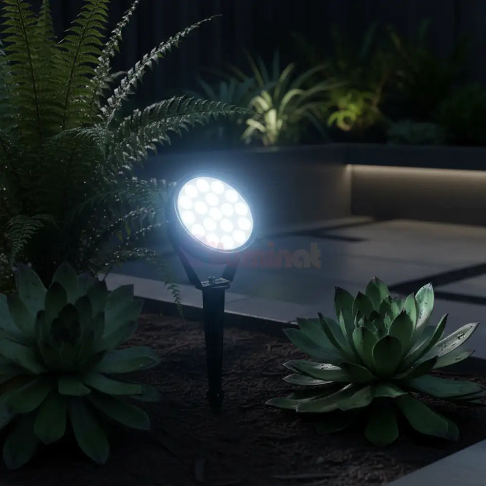 Spot LED Gradina Lollipop 9W Lumina Rece Negru EXTERIOR LAMP