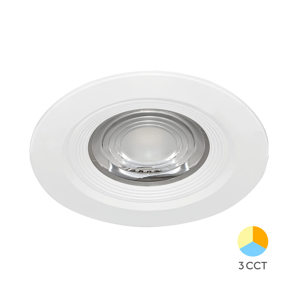 Spot Led 7W Incastrabil Cct Cu 3 Lumini Rotund Alb Pentru Exterior Ip54 Led Spot Light