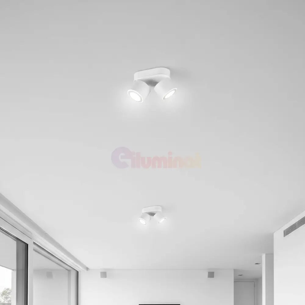 Spot LED Premium Aplicat Orientabil Dreptunghiular 2x450lm Alb 3 Moduri de Iluminare led ceiling light