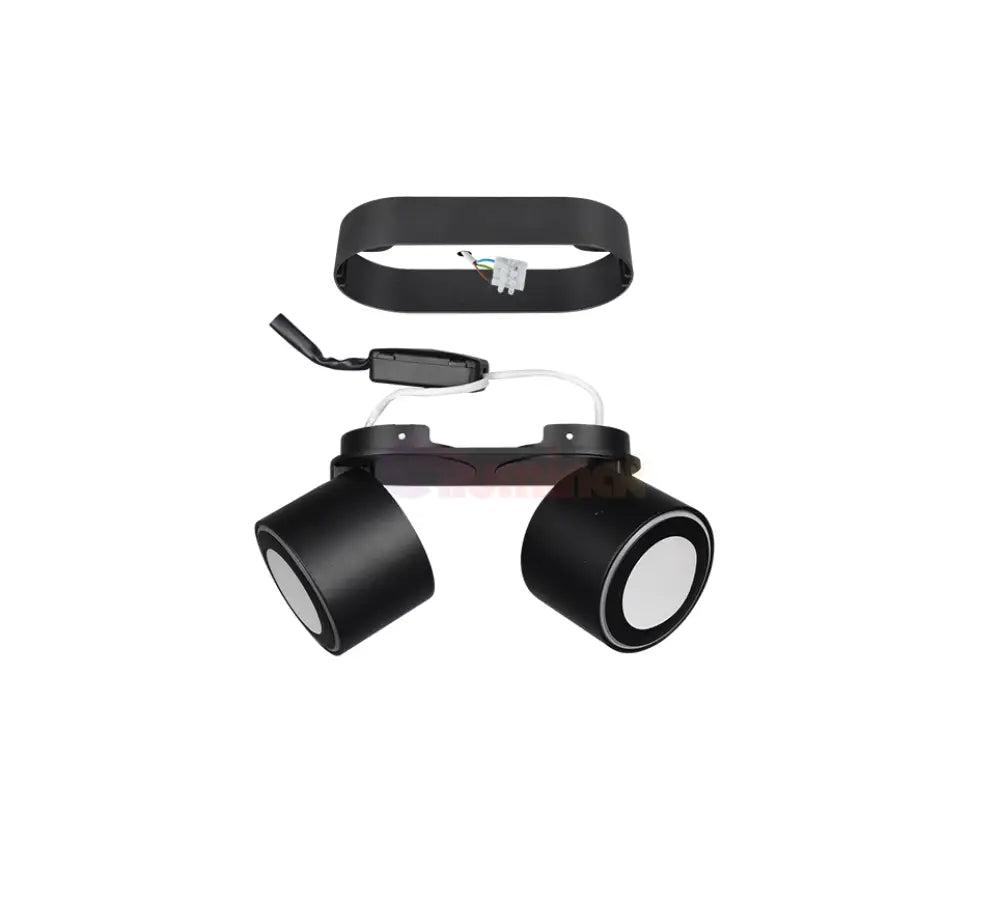 Spot LED Premium Aplicat Orientabil Dreptunghiular 2x450lm Negru 3 Moduri de Iluminare led ceiling light
