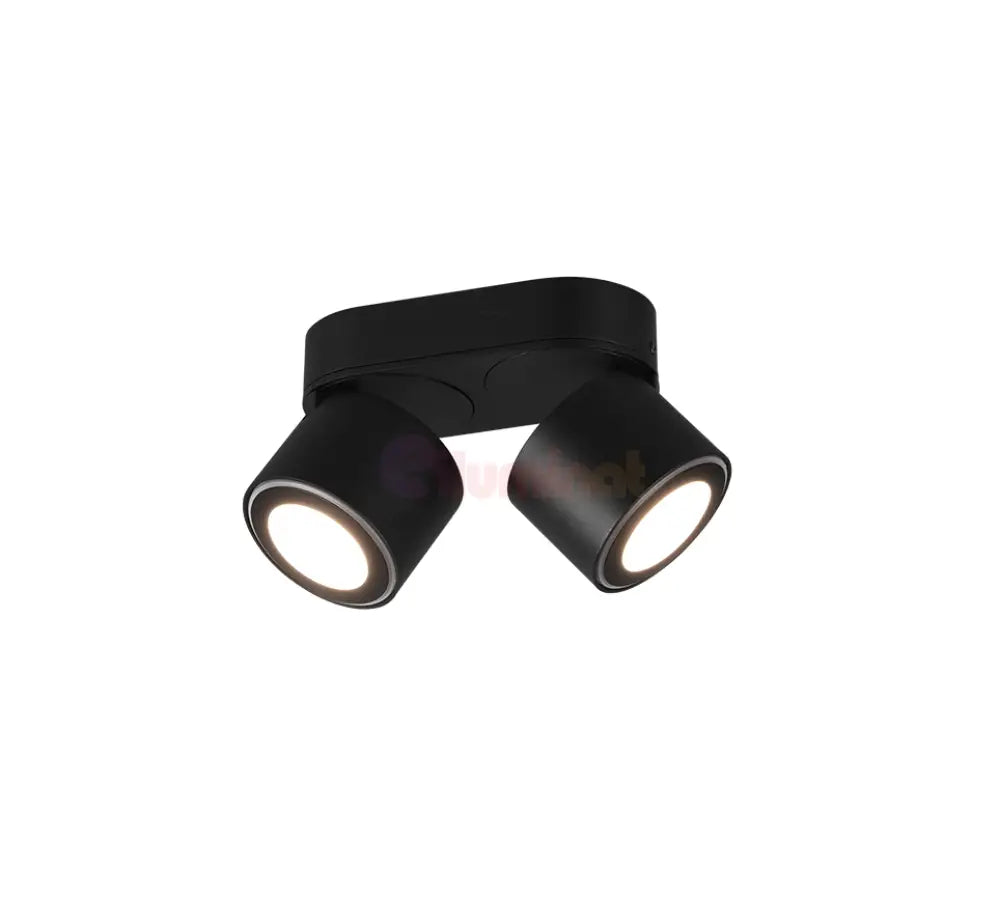 Spot LED Premium Aplicat Orientabil Dreptunghiular 2x450lm Negru 3 Moduri de Iluminare led ceiling light