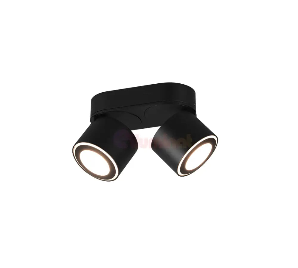 Spot LED Premium Aplicat Orientabil Dreptunghiular 2x450lm Negru 3 Moduri de Iluminare led ceiling light