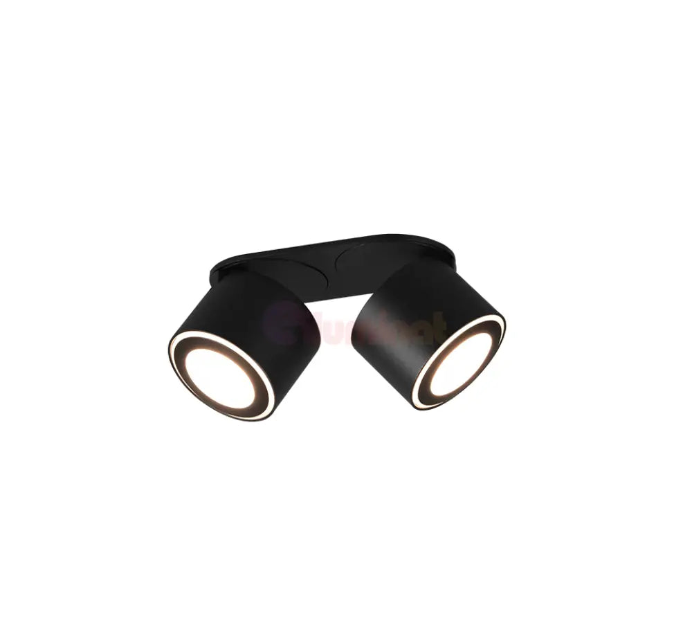 Spot LED Premium Aplicat Orientabil Dreptunghiular 2x450lm Negru 3 Moduri de Iluminare led ceiling light
