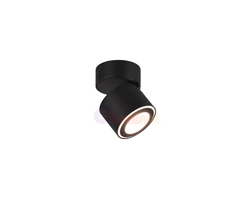 Spot LED Premium Aplicat Orientabil Rotund Negru 3 Moduri de Iluminare led ceiling light