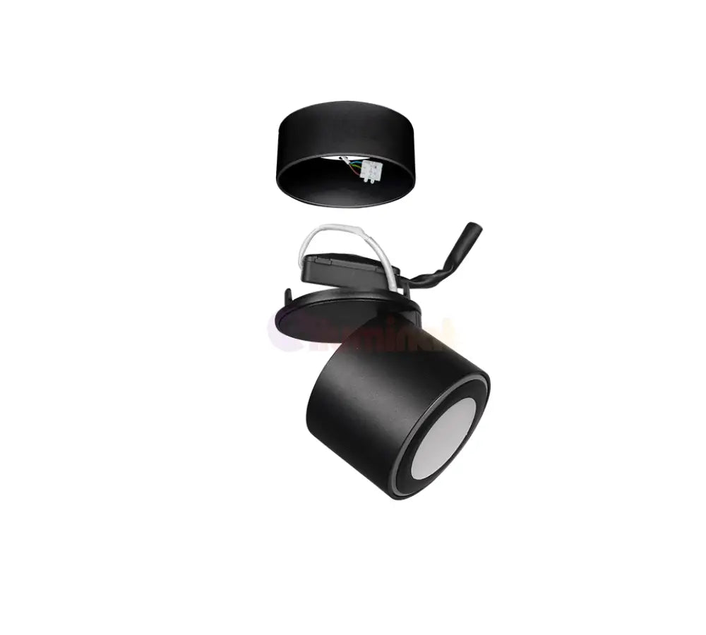 Spot LED Premium Aplicat Orientabil Rotund Negru 3 Moduri de Iluminare led ceiling light