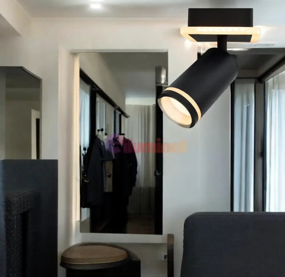 Spot Led Reglabil 1Xgu10 Noir Glow Led Ceiling Light