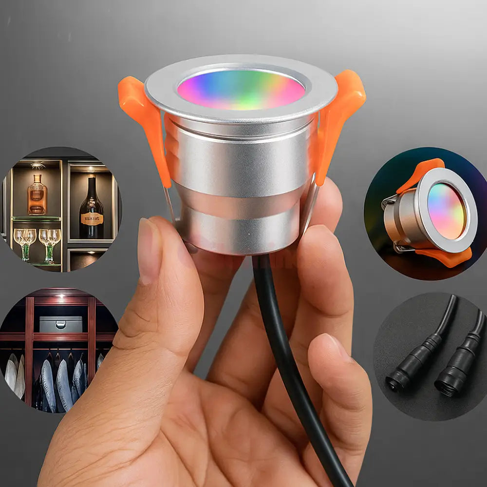 Spot LED RGB 3W MIBOXER Incastrabil IP66 Echivalent 30W led spot light