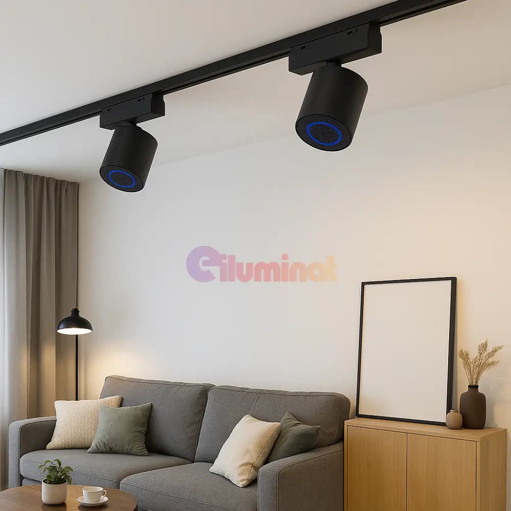 Spot pe Sina cu Boxa Bluetooth Integrata 10W 1050BK SPOT MAGNETIC / MAGNETIC TRACK LIGHT SPOTLIGHT