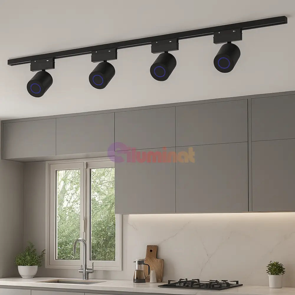Spot pe Sina cu Boxa Bluetooth Integrata 10W 1050BK SPOT MAGNETIC / MAGNETIC TRACK LIGHT SPOTLIGHT