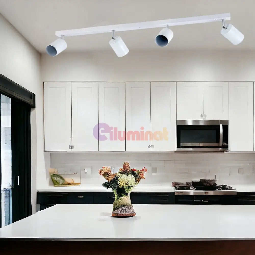 Spot Pe Sina Reglabil Alb 4Xgu10 Led Ceiling Light