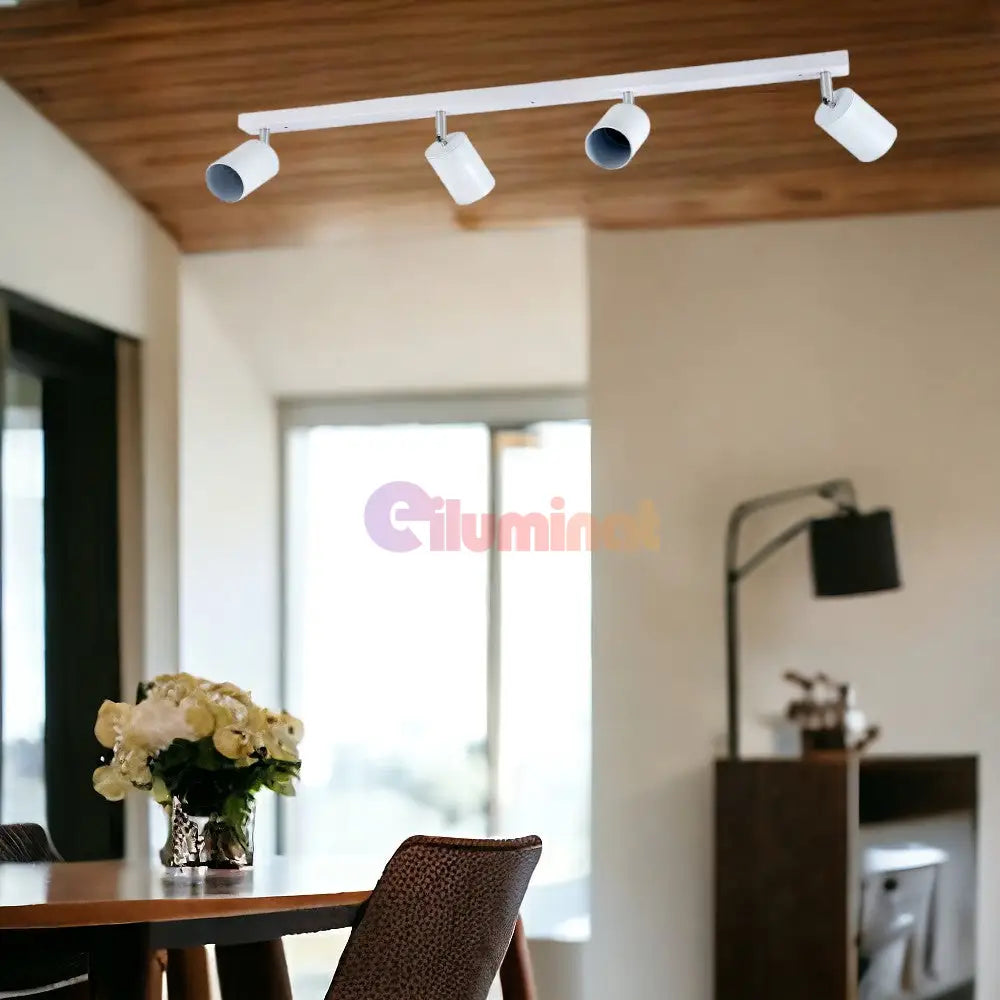 Spot Pe Sina Reglabil Alb 4Xgu10 Led Ceiling Light