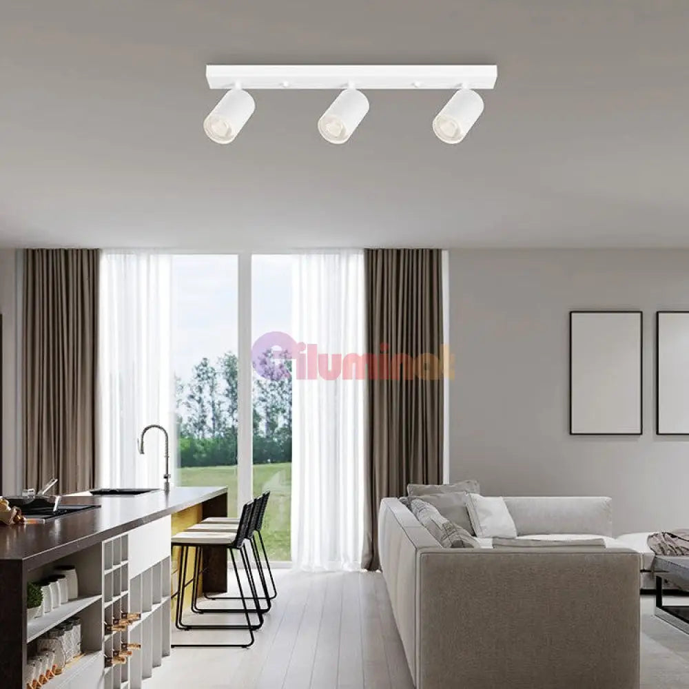 Spot pe Sina Reglabil Beta Alb 3xGU10 SPOT LED APLICAT / ALBA / 48CM led ceiling light