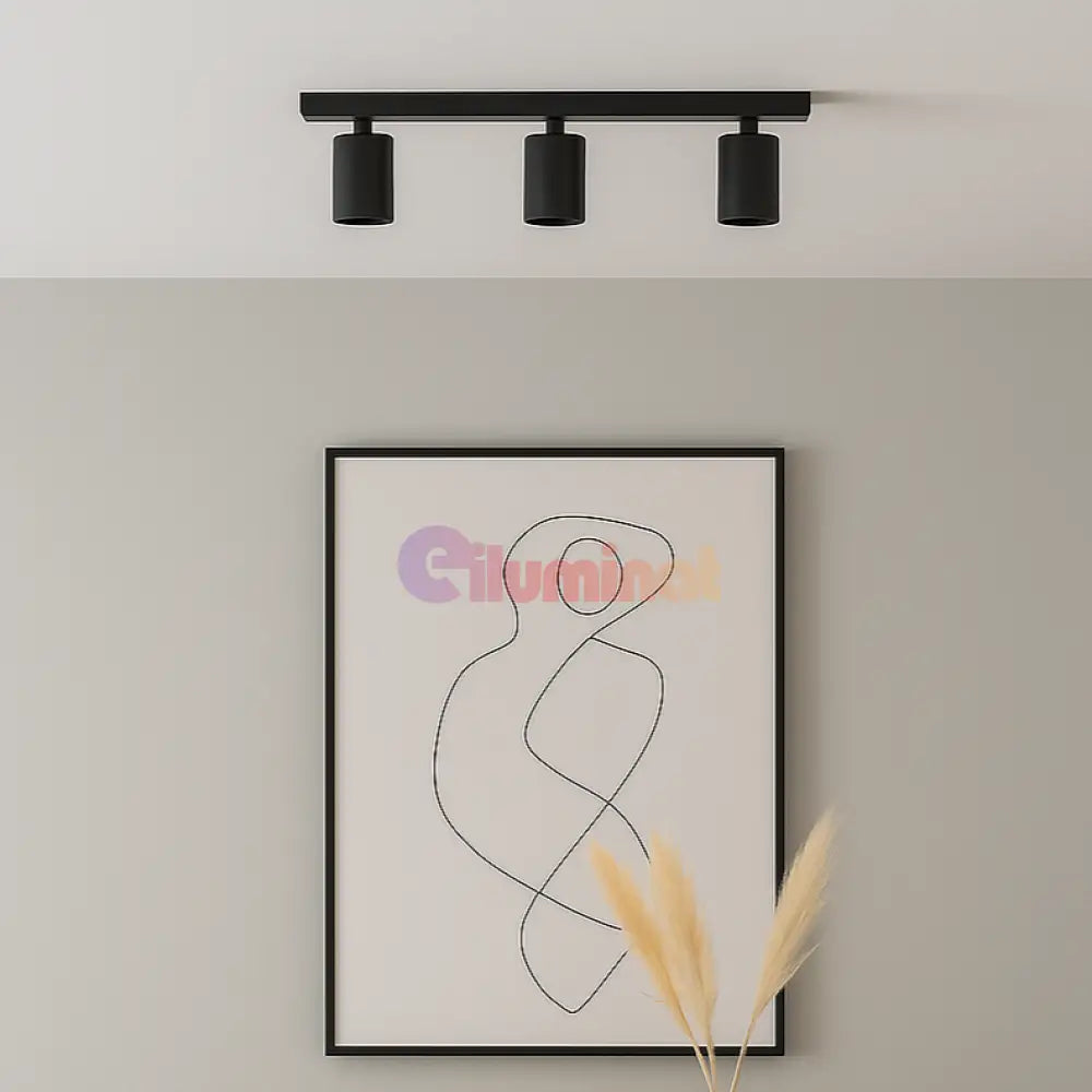 Spot pe Sina Reglabil BLACK 3xGU10 BH04-00831 SPOT LED APLICAT / NEAGRA led ceiling light