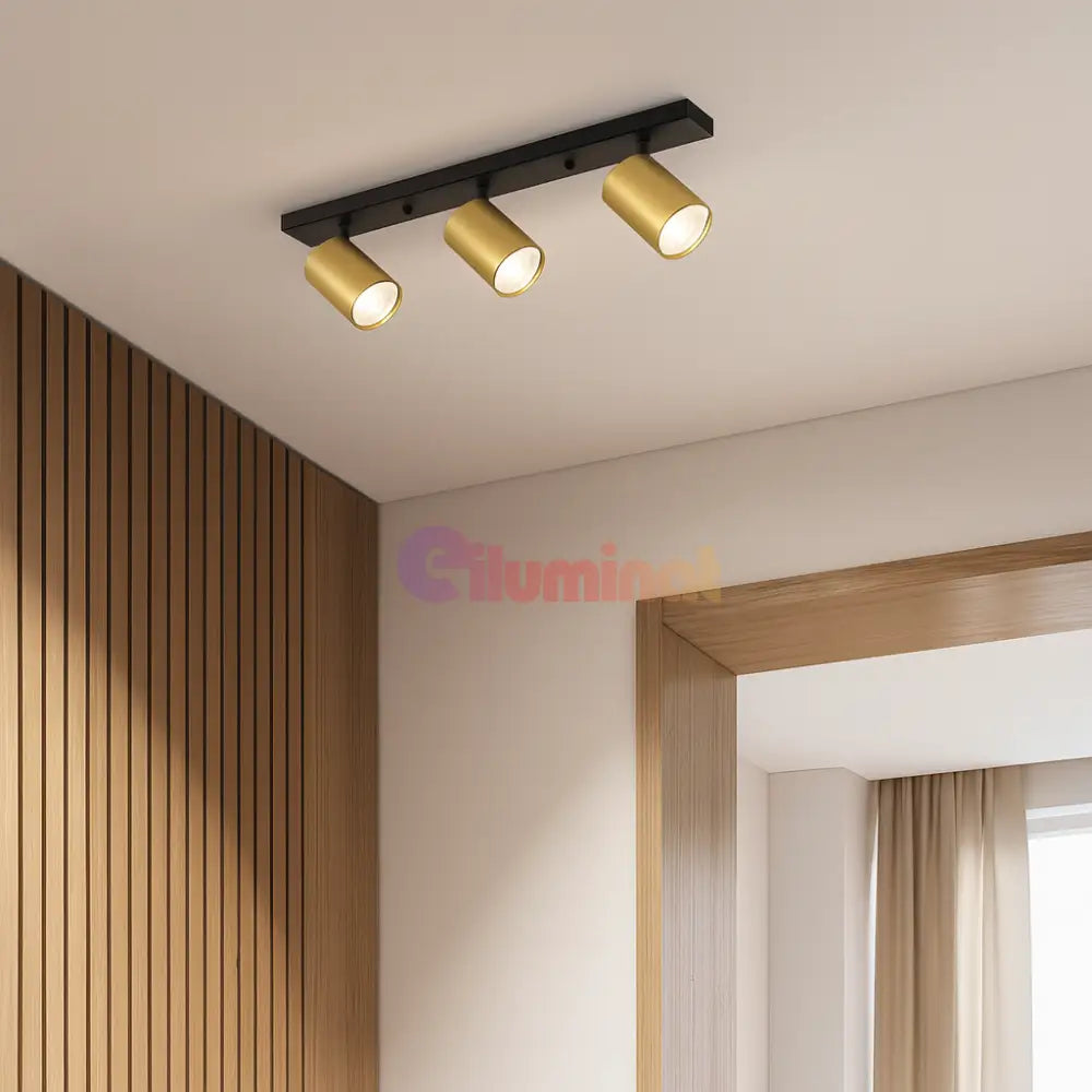 Spot pe Sina Reglabil GOLD 3xGU10 BH04-00836 SPOT LED APLICAT / AURIE led ceiling light