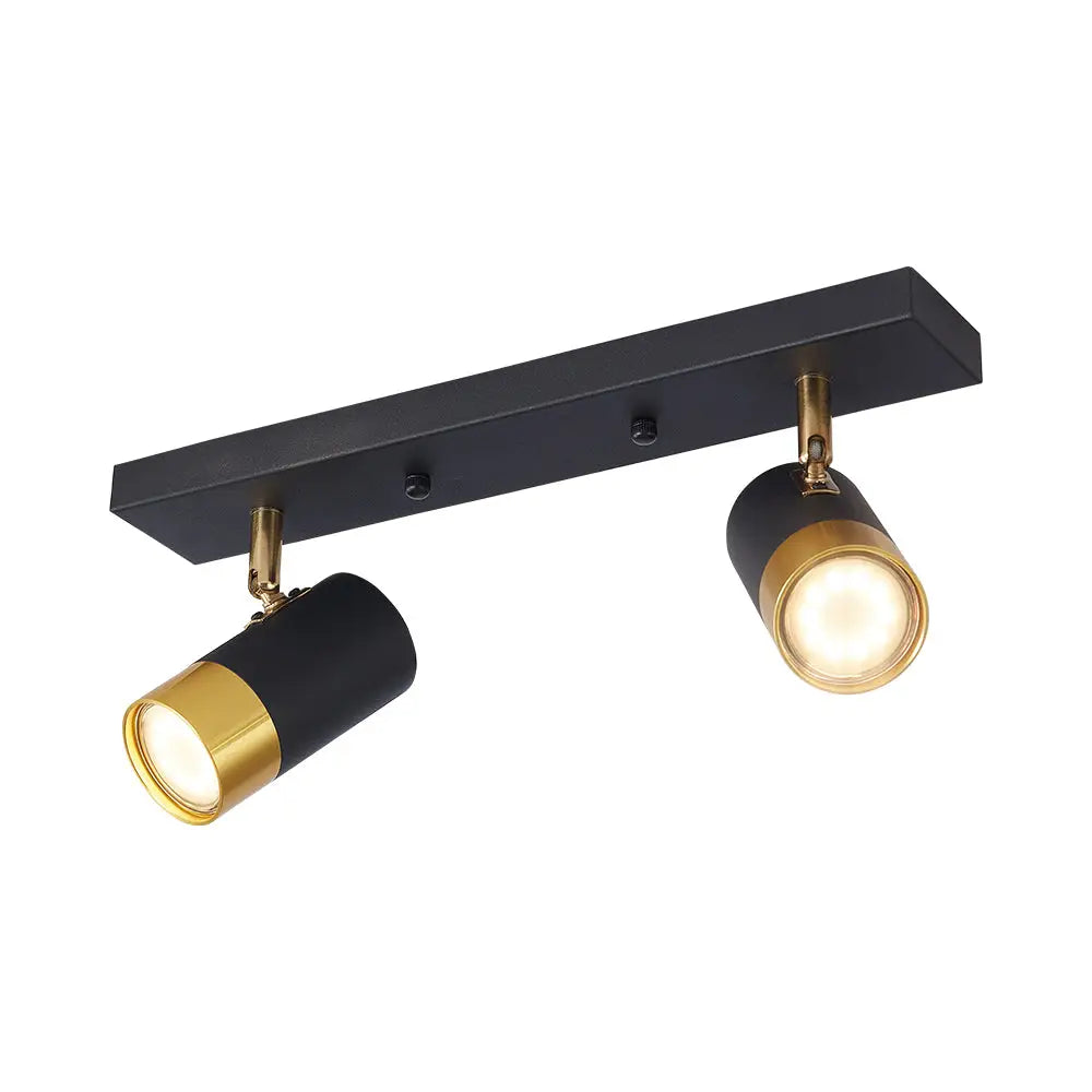 Spot Pe Sina Reglabil Negru + Auriu Exquisite 2Xgu10 Led Ceiling Light