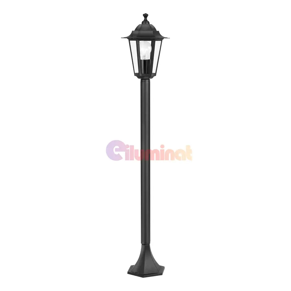 Stalp De Gradina LATERNA 4 Tip Felinar Negru 100CM STALP ORNAMENTAL GARDEN POLE