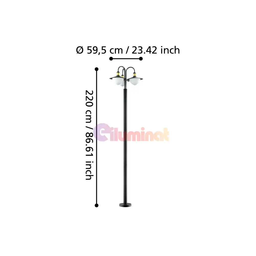 Stalp Exterior SIRMIONE 220cm 97288 Eglo STALP ORNAMENTAL GARDEN POLE