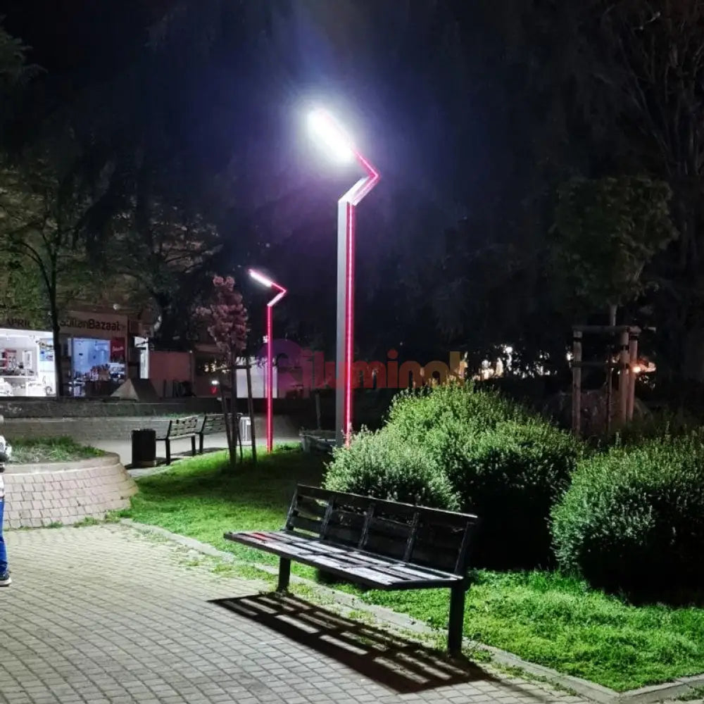 Stalp Iluminat Stradal 30W Rgb Telecomanda 3.5M Street Light Pole