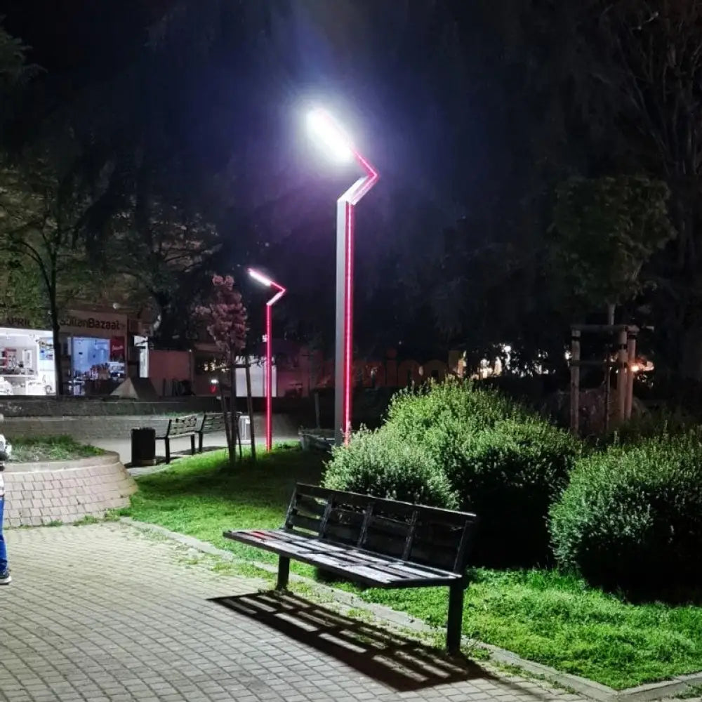 Stalp Iluminat Stradal 30W Rgb Telecomanda 3.5M Street Light Pole