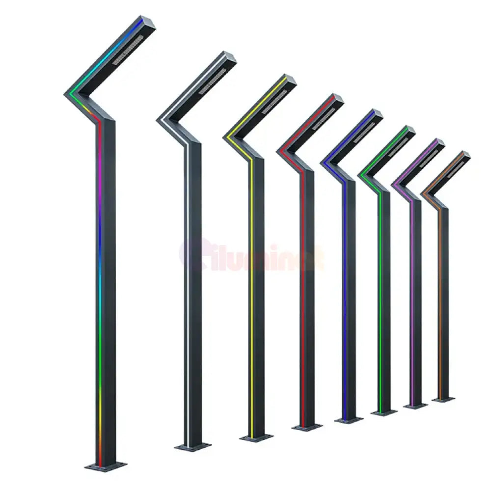 Stalp Iluminat Stradal 30W Rgb Telecomanda 3.5M Street Light Pole